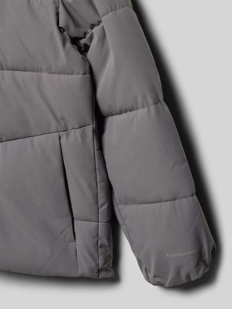 jack & jones Regular fit gewatteerd jack met logoprint model 'Global'