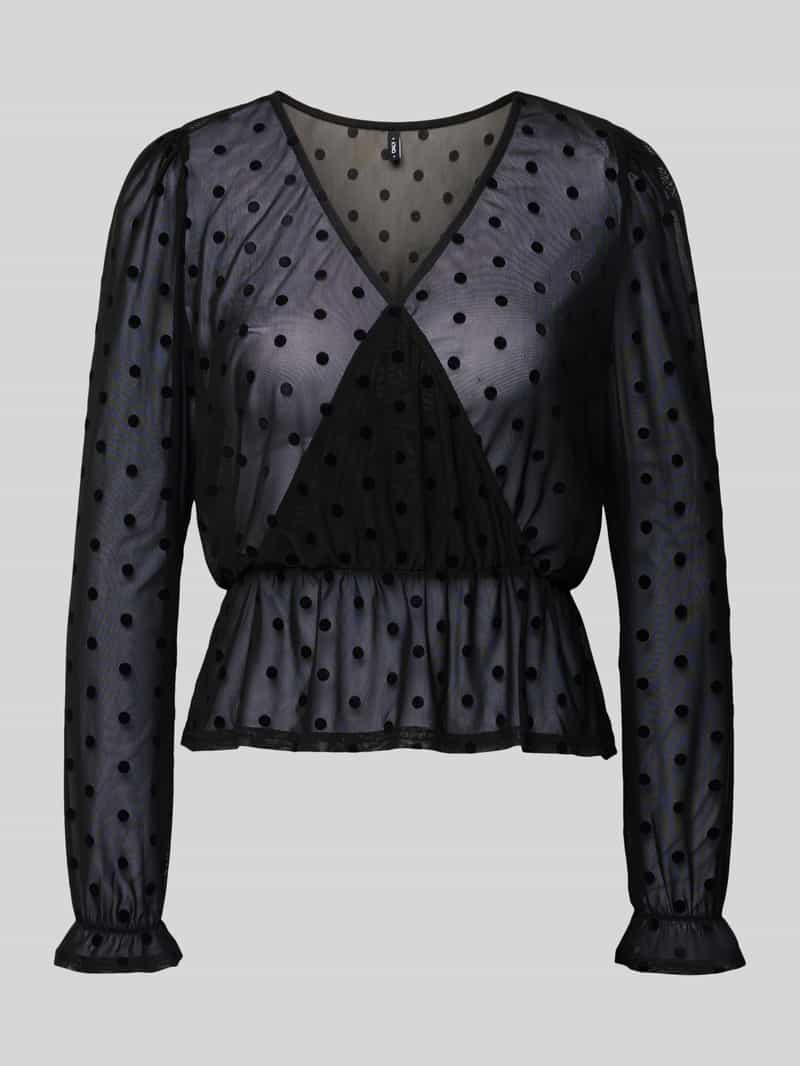 Only Slim fit blouseshirt in semi-transparante look model 'JULIET'