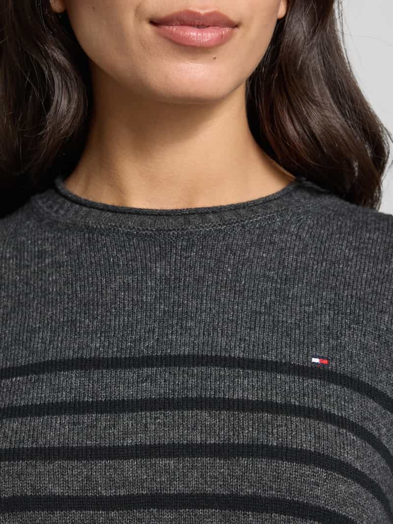 Tommy Hilfiger Regular fit gebreide pullover van pure wol