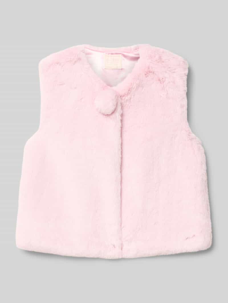 Guess Regular fit gilet met imitatiebont en V-hals