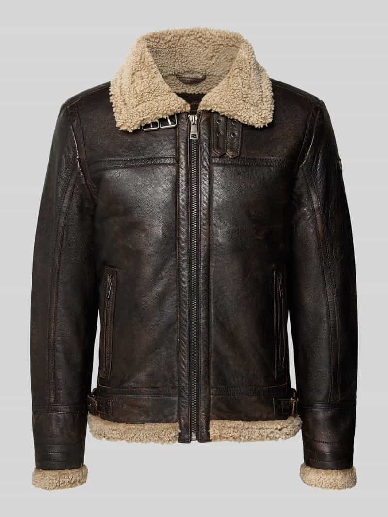 gipsy Regular fit jack in leerlook model 'Aiforce'