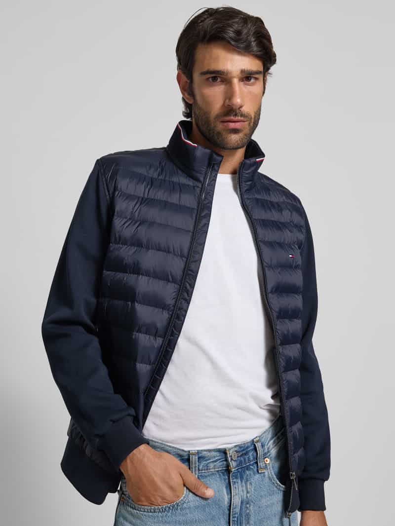 Tommy Hilfiger Regular fit gewatteerd jack van katoenmix