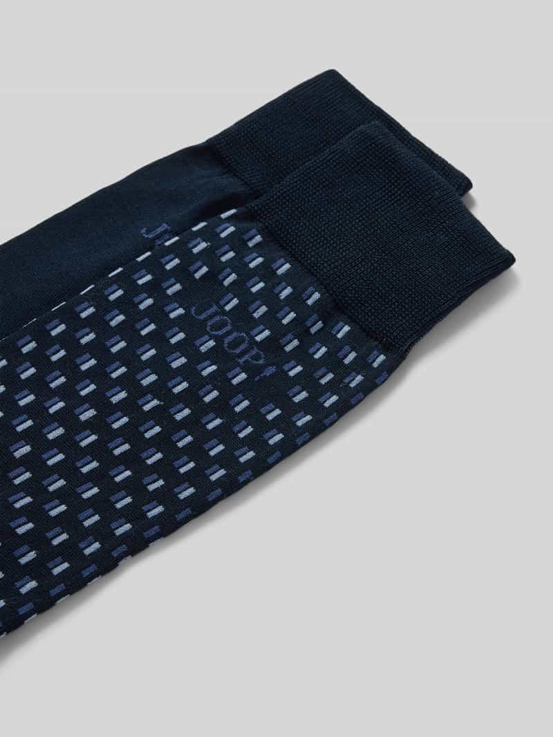 JOOP! Collection Sokken met logostitching in een set van 2 paar model 'JACQUARD'