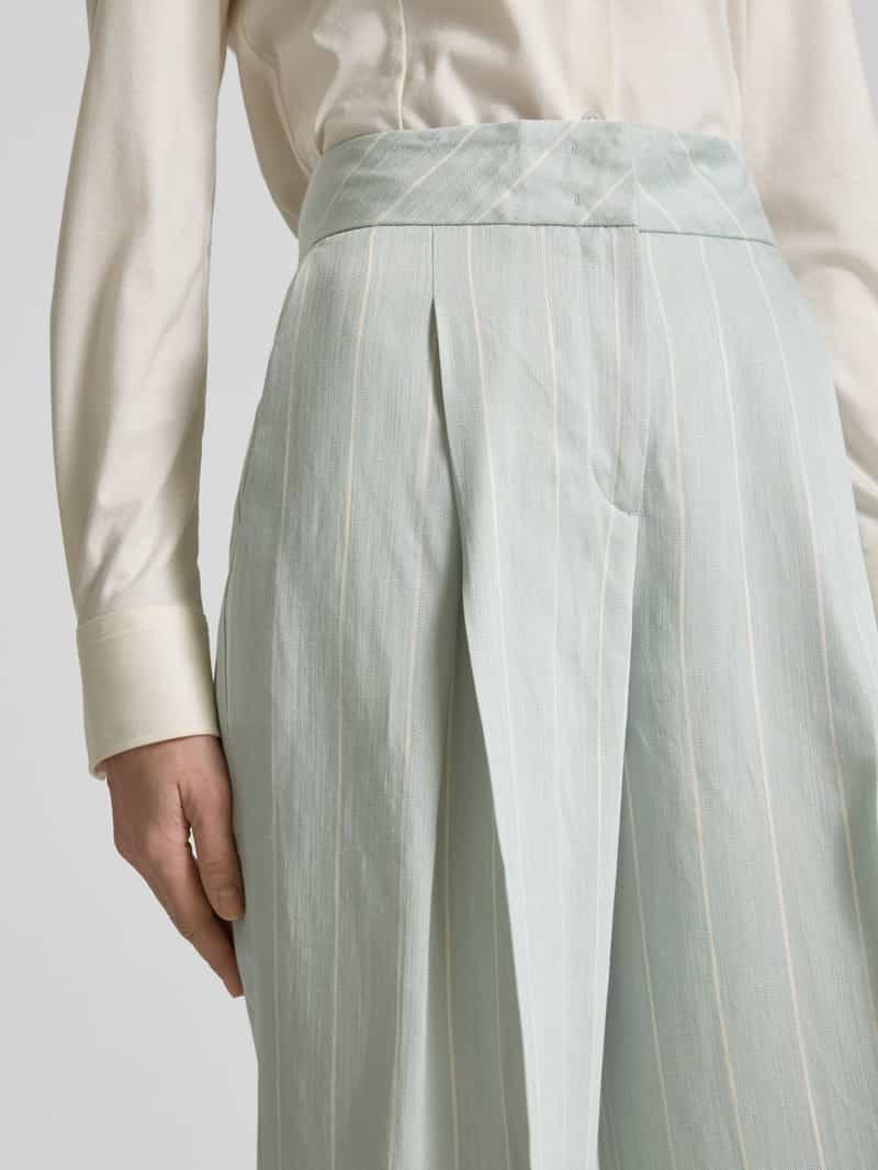 Marc Cain Wide fit bandplooibroek met persplooien