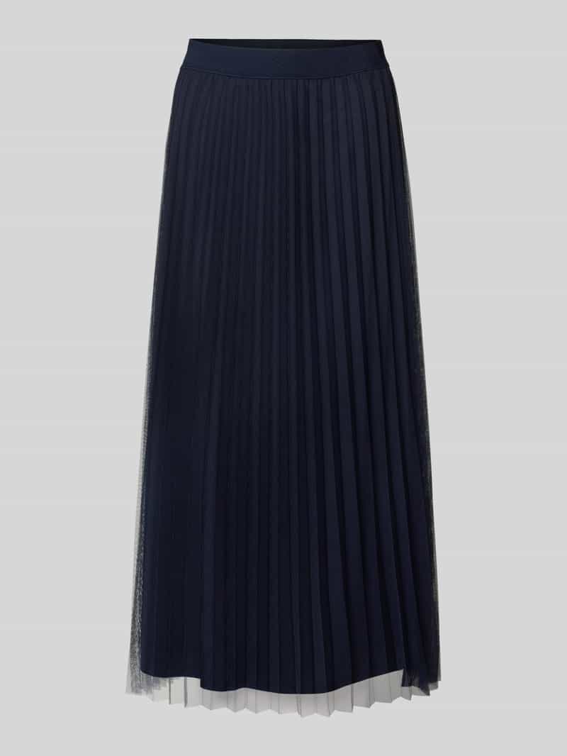 S.Oliver BLACK LABEL Midirok van geplisseerd mesh