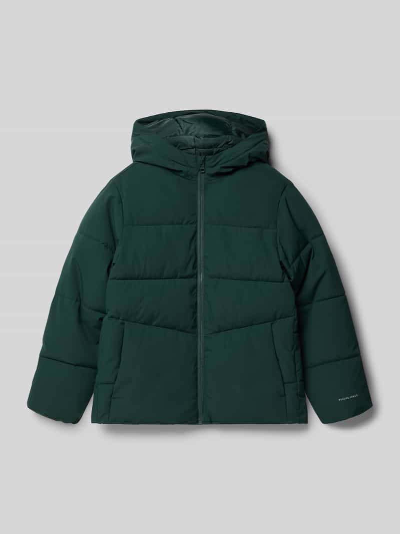 jack & jones Regular fit gewatteerd jack met logoprint model 'Global'