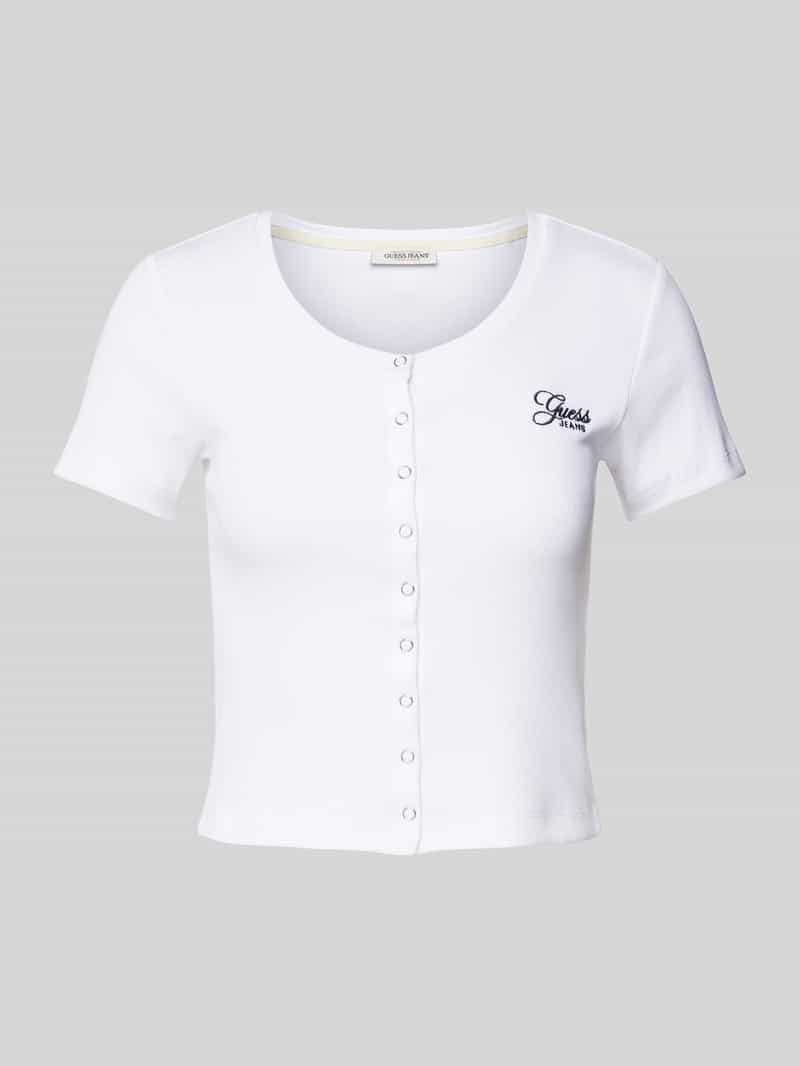 Guess Jeans T-shirt met drukknoopsluiting