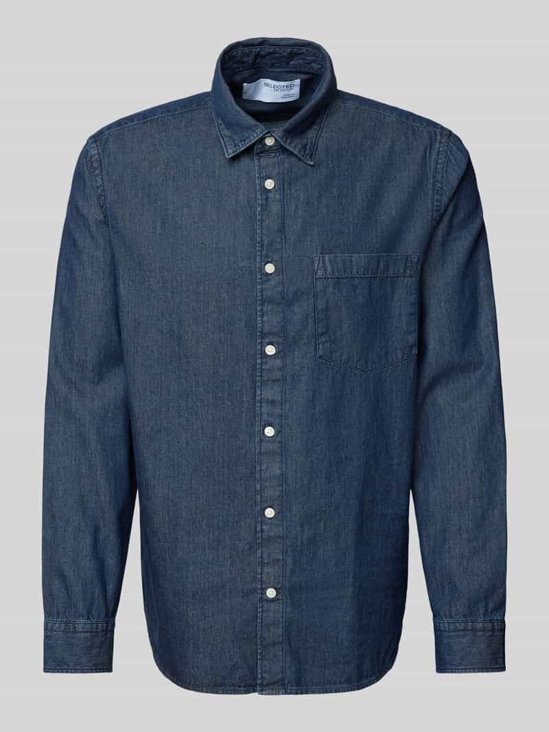 Selected Homme Regular fit vrijetijdsoverhemd met borstzak