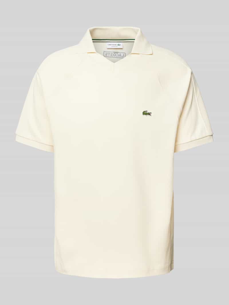 Lacoste Classic fit poloshirt met labelstitching