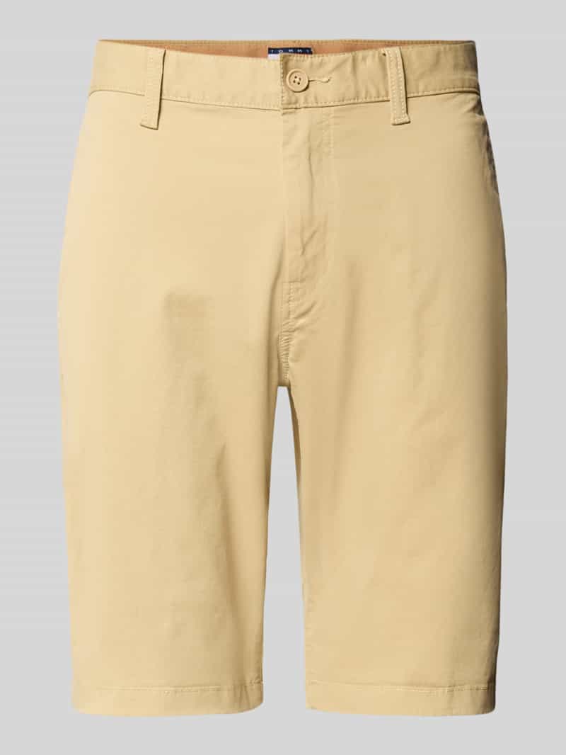 Tommy Jeans Slim fit korte chino van katoenmix model 'SCANTON'