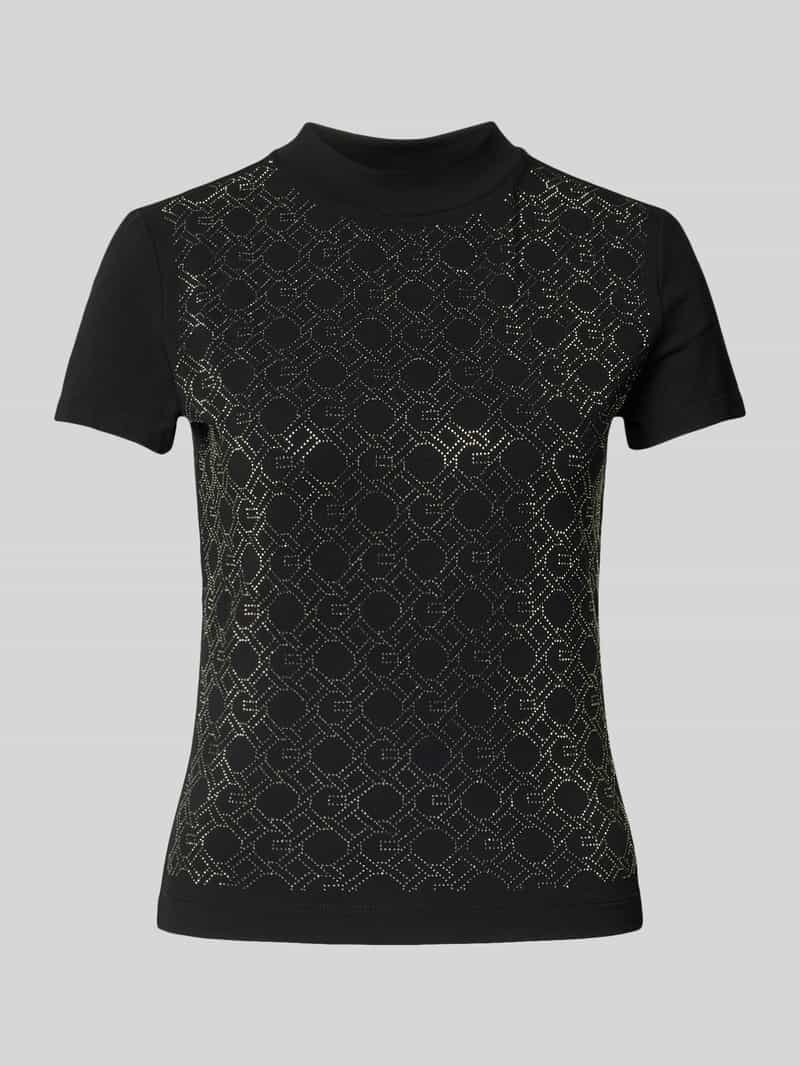 Guess T-shirt met opstaande kraag