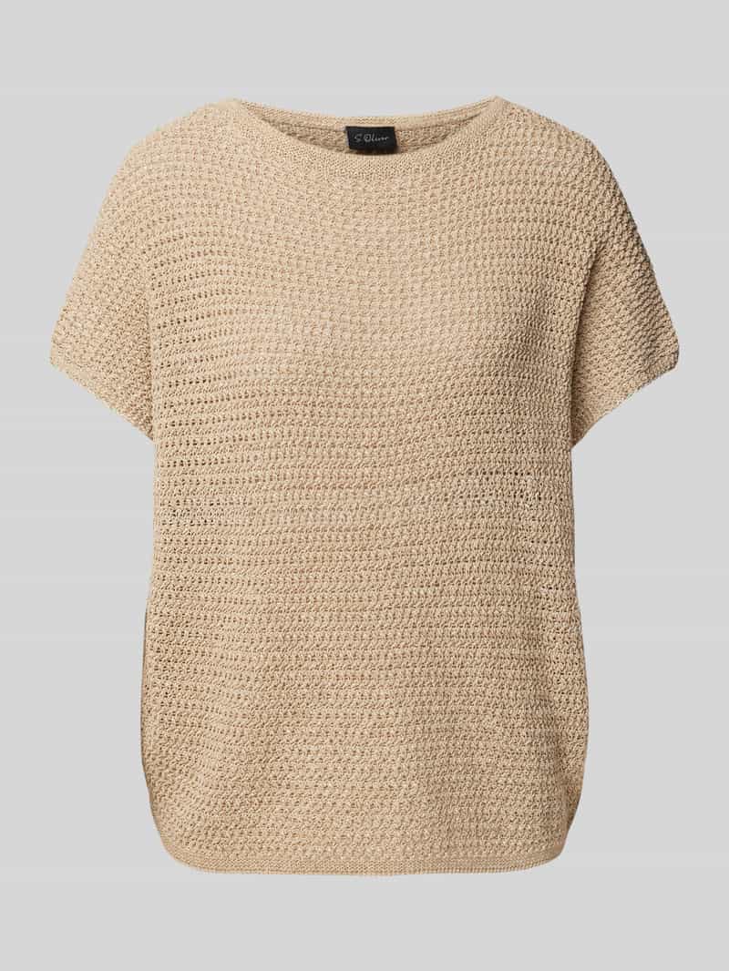 s.Oliver BLACK LABEL Loose fit gebreide spencer met extra brede schouders