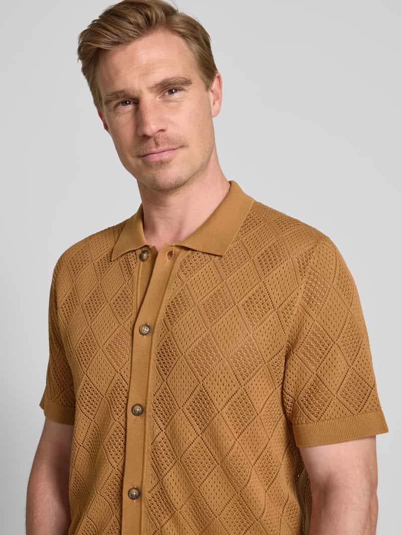 Selected Homme Regular fit gebreide cardigan van puur katoen model 'ARCO'