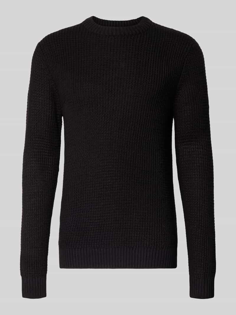 jack & jones Gebreide pullover met ribboorden model 'LINK'