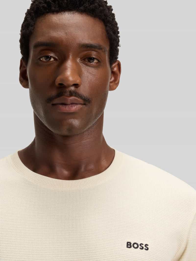 Boss Regular fit shirt met lange mouwen van katoenmix