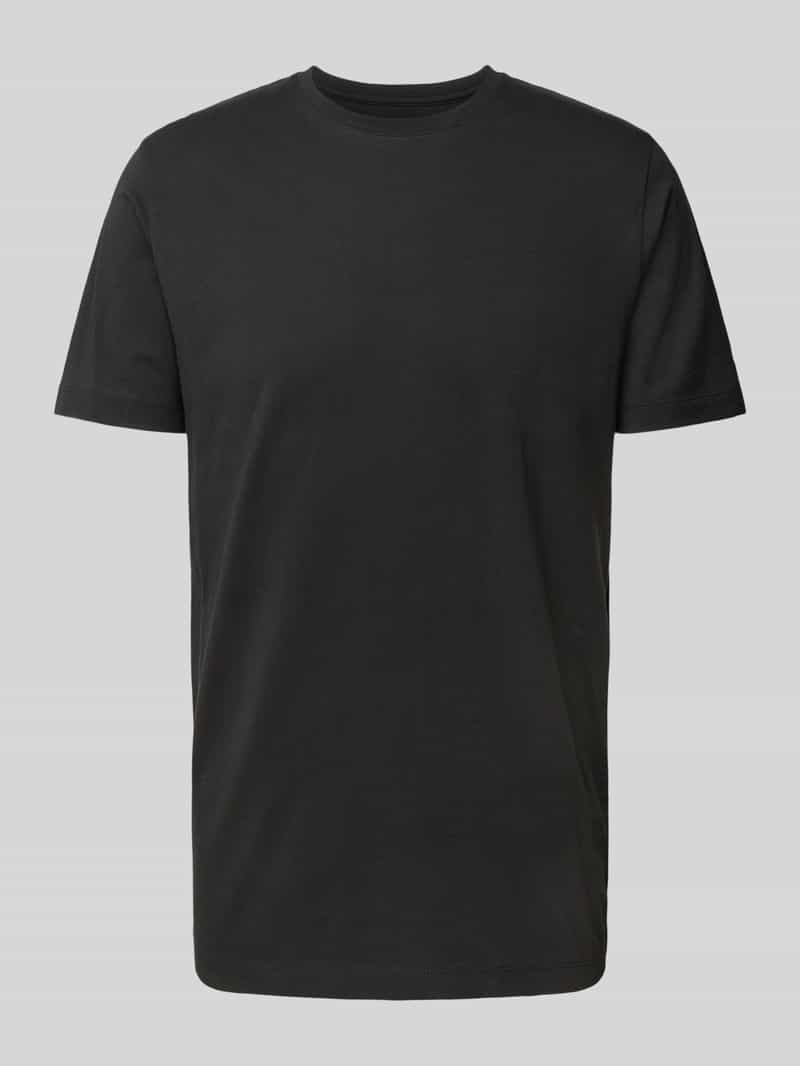 OLYMP Level Five T-shirt met geribde ronde hals in een set van 2 stuks