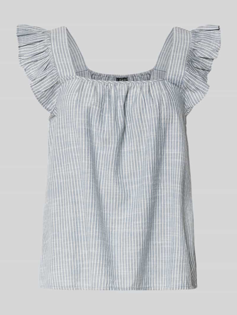 Pieces Relaxed fit top met bandjes van een mix van katoen en linnen model 'APIA'