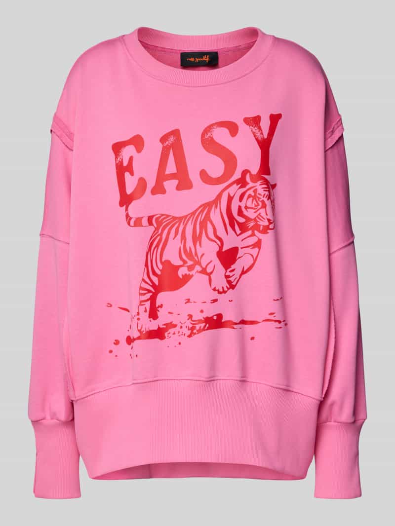 miss goodlife Sweatshirt met motiefprint en ronde hals
