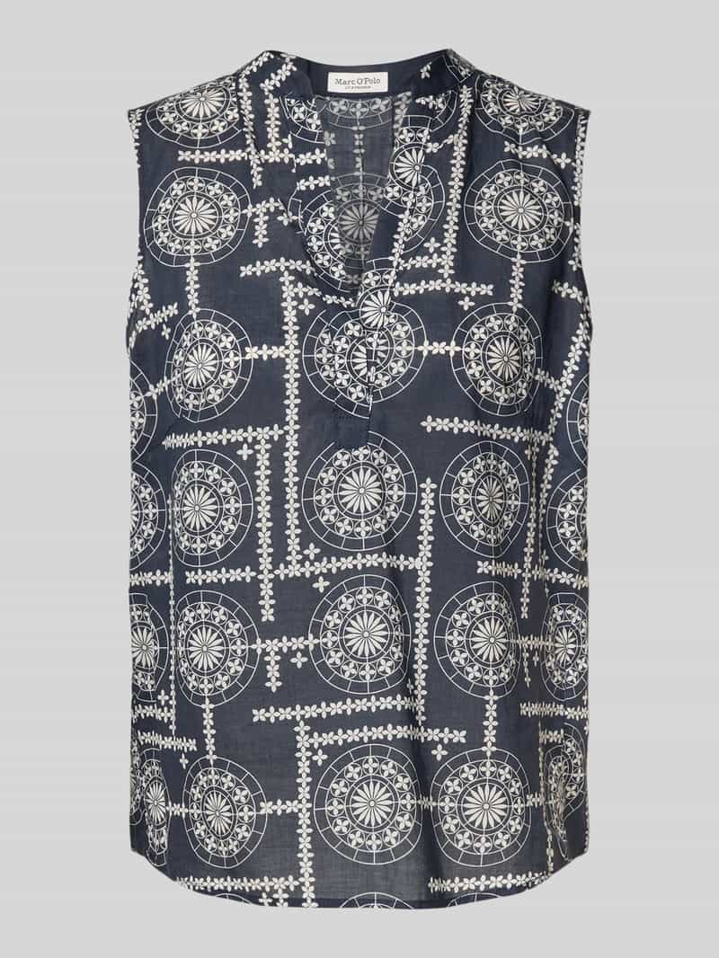 Marc O'Polo Loose fit blousetop van puur katoen