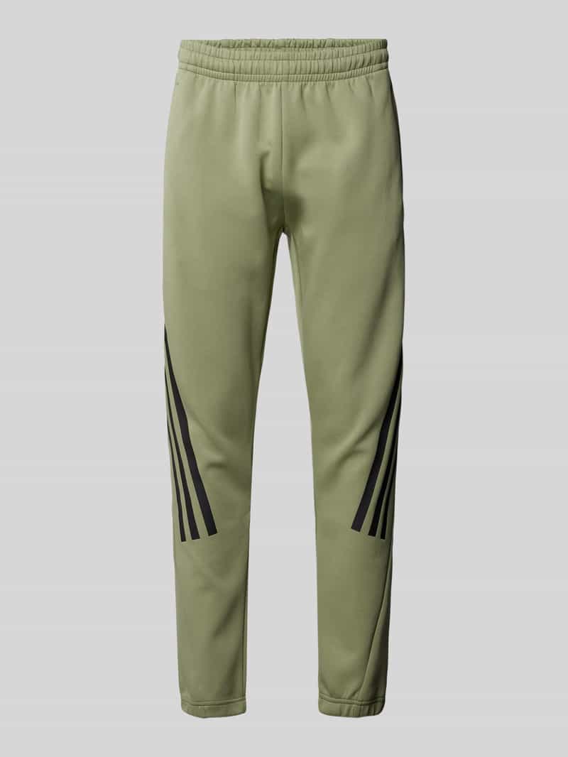 ADIDAS SPORTSWEAR Tapered fit sweatpants met labeltypische strepen