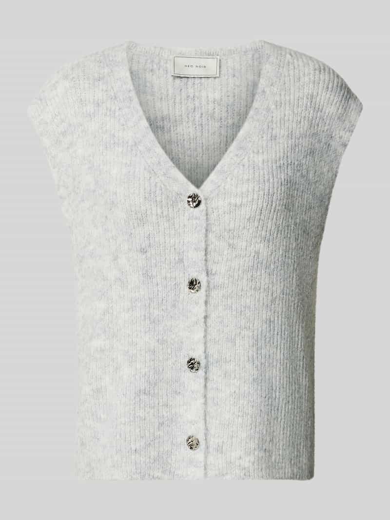 Mouwloos vest met v-hals model 'Xandra'