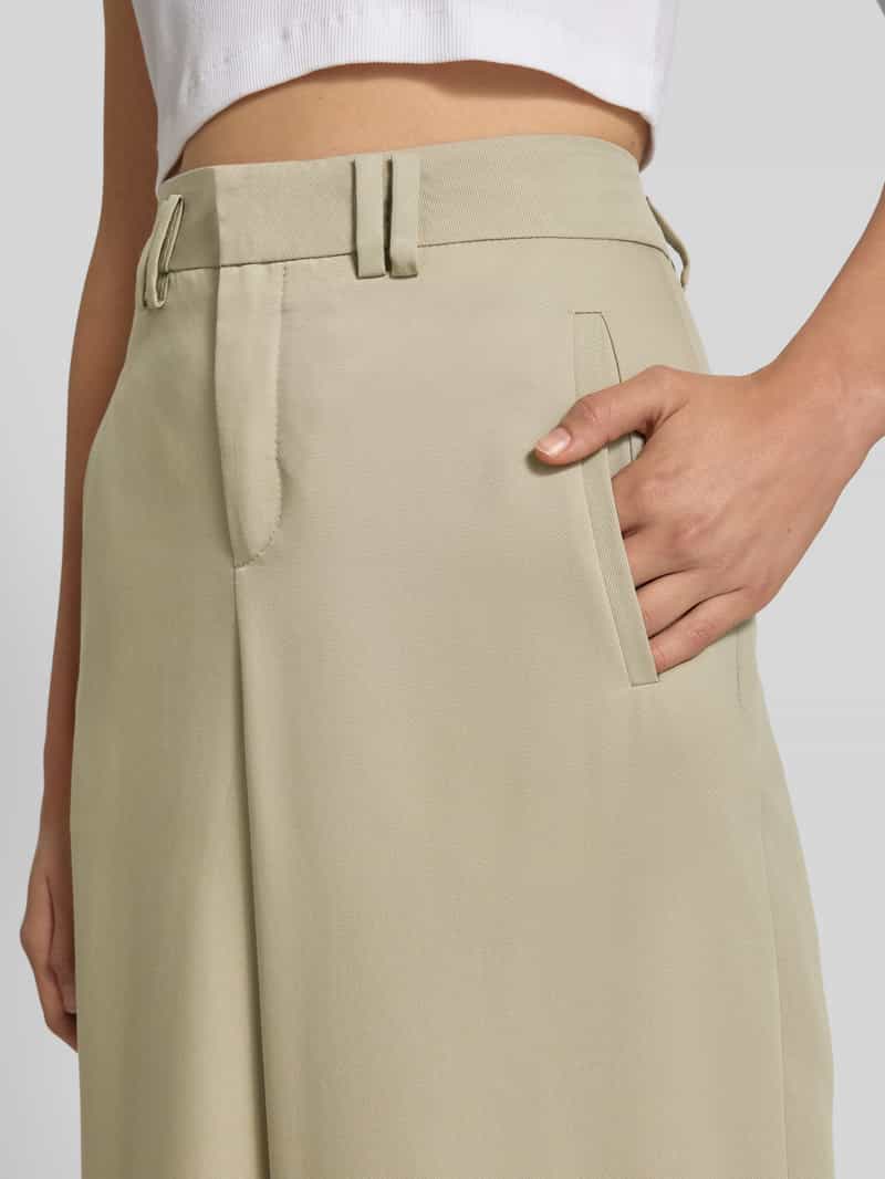 drykorn Broek met wijde pijpen en steekzakken model 'BROAD'