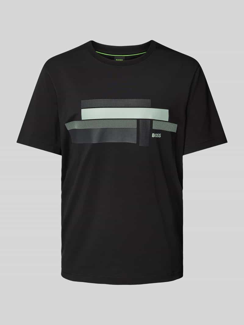 BOSS Green T-shirt met labelprint