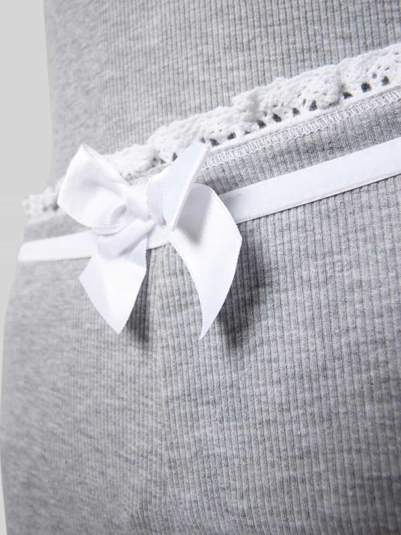 LOUIS & LOUISA Regular fit pyjama met sierstrik model 'Zeit zum Kuscheln'