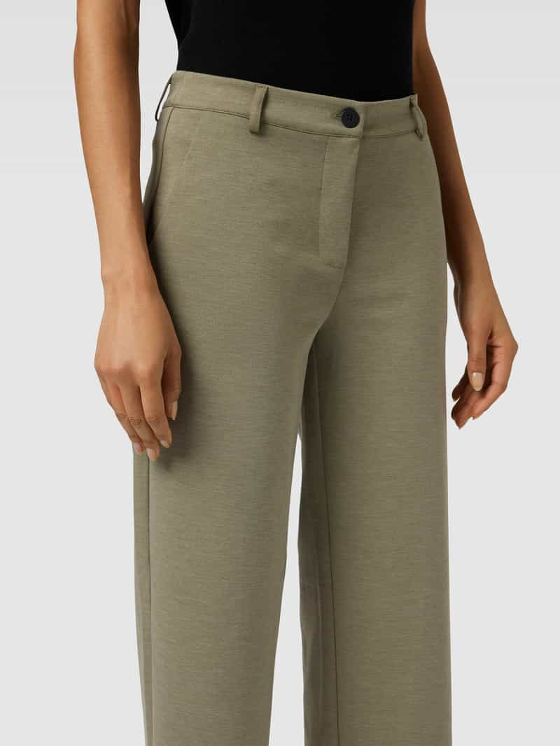 FREE QUENT Regular fit stoffen broek met strookzakken aan de achterkant model 'Nanni'