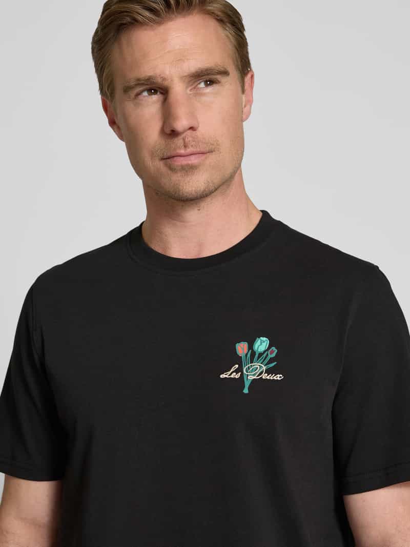 Les Deux T-shirt met labelstitching model 'Bruno'