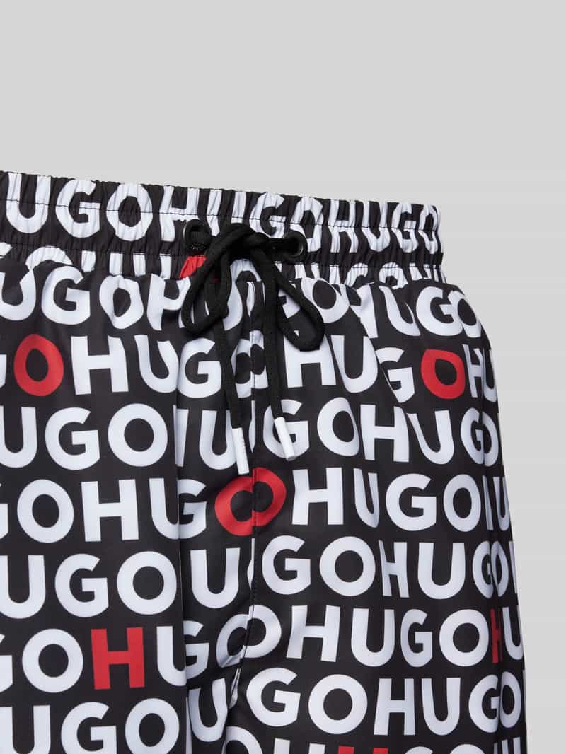 HUGO Regular fit zwembroek met labelprint model 'TORTUGA'