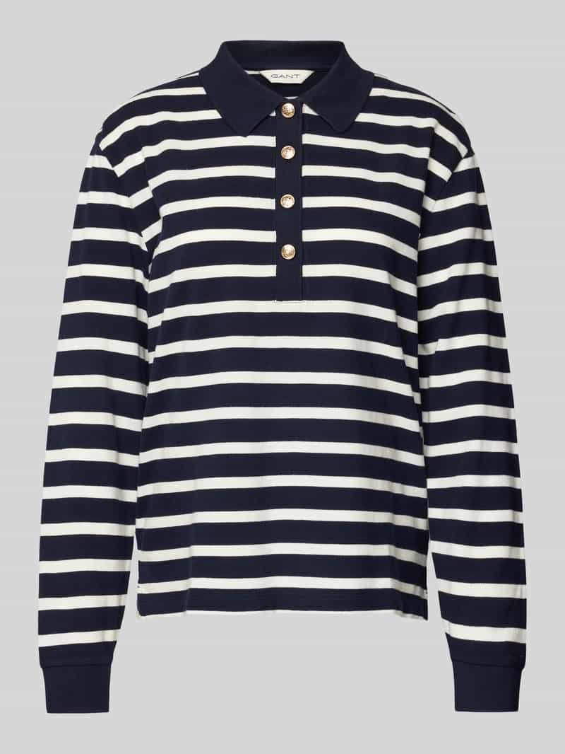 Gant Shirt met lange mouwen en zijsplitten