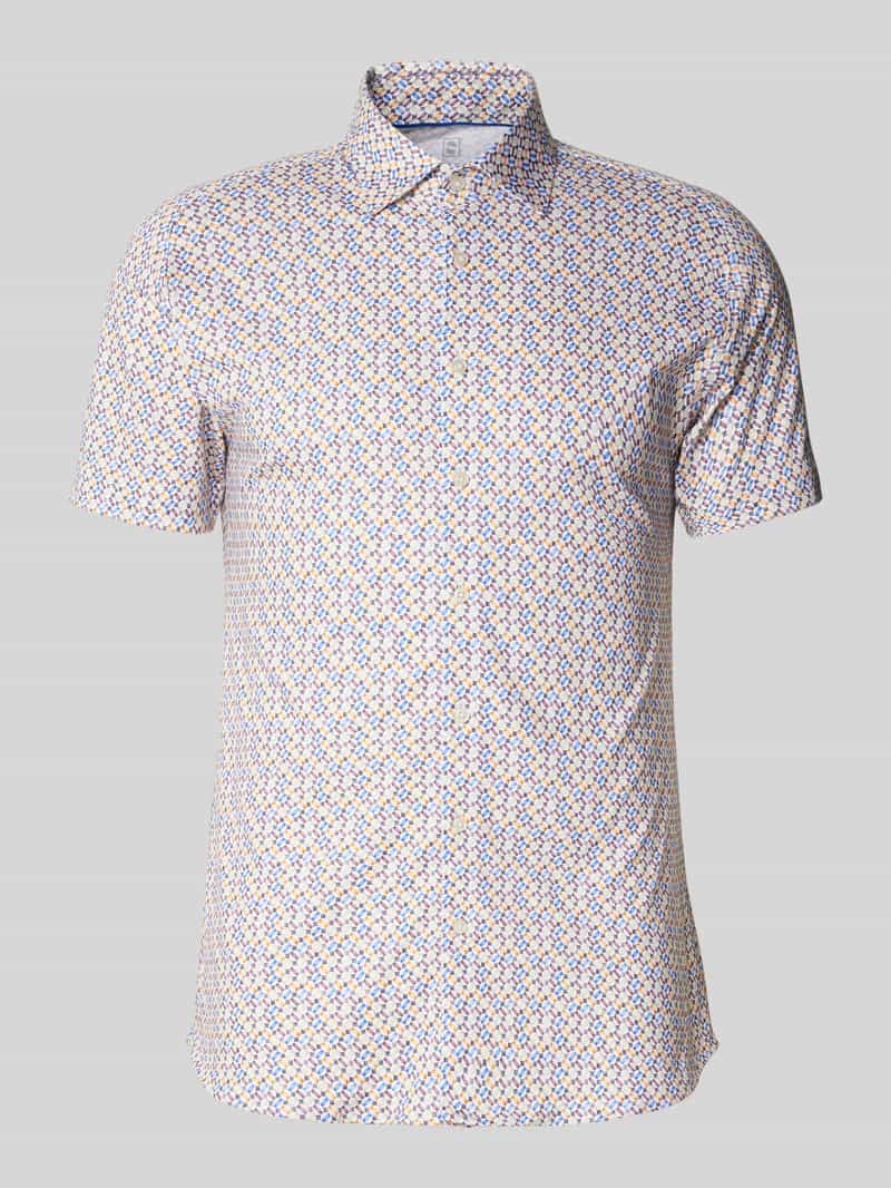 Desoto Slim fit vrijetijdsoverhemd met kentkraag