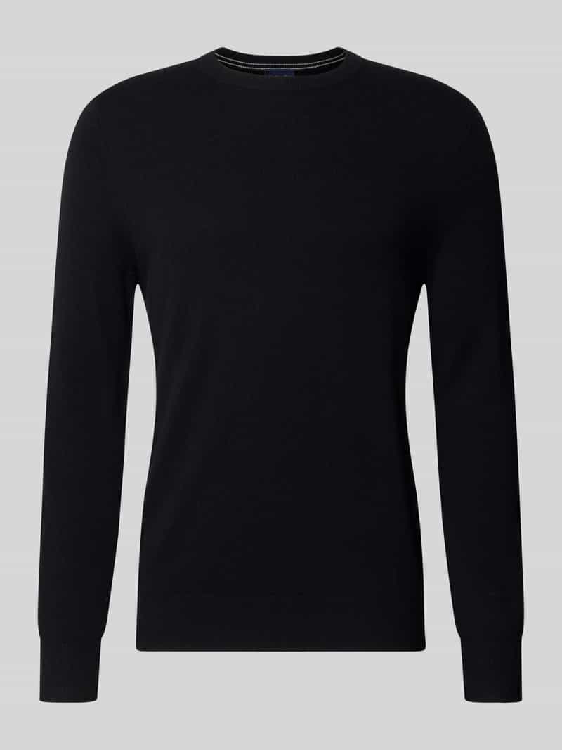 Christian Berg Men Regular fit gebreide pullover van mix van wol en kasjmier