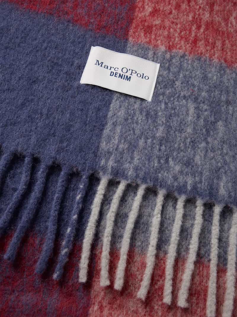Marc O'Polo DENIM Wollen sjaal met alpaca