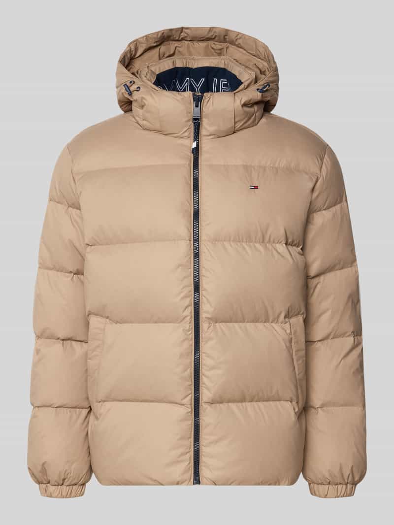 Tommy Jeans Regular fit donsjack met stitching