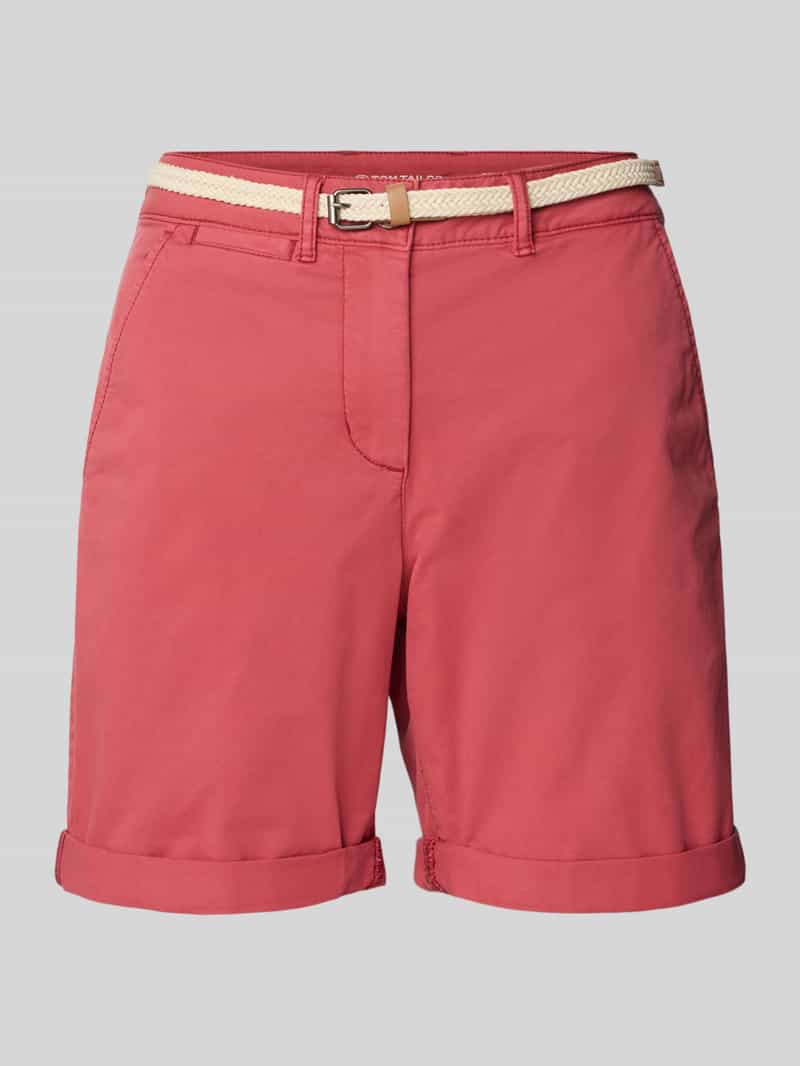 Tom Tailor Regular fit korte chino van katoenmix
