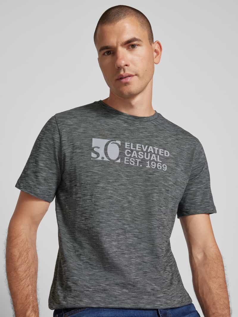 s.Oliver RED LABEL T-shirt met labelprint