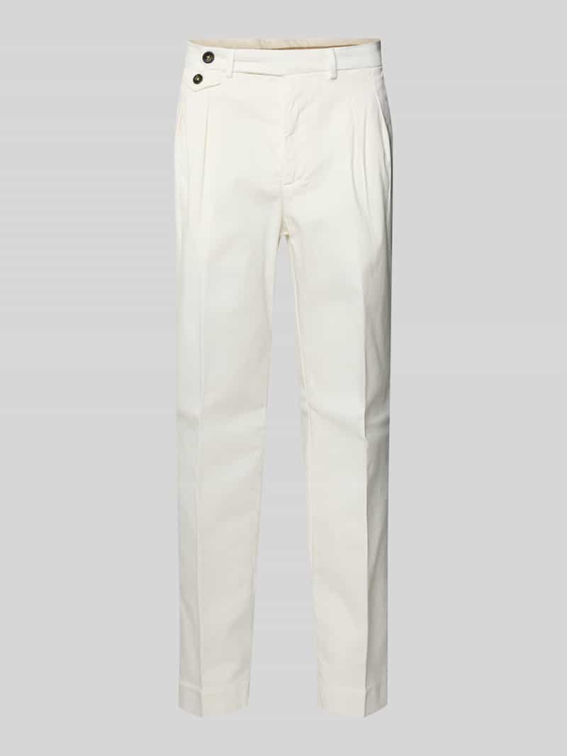 Manuel Ritz Stoffen broek met bandplooien