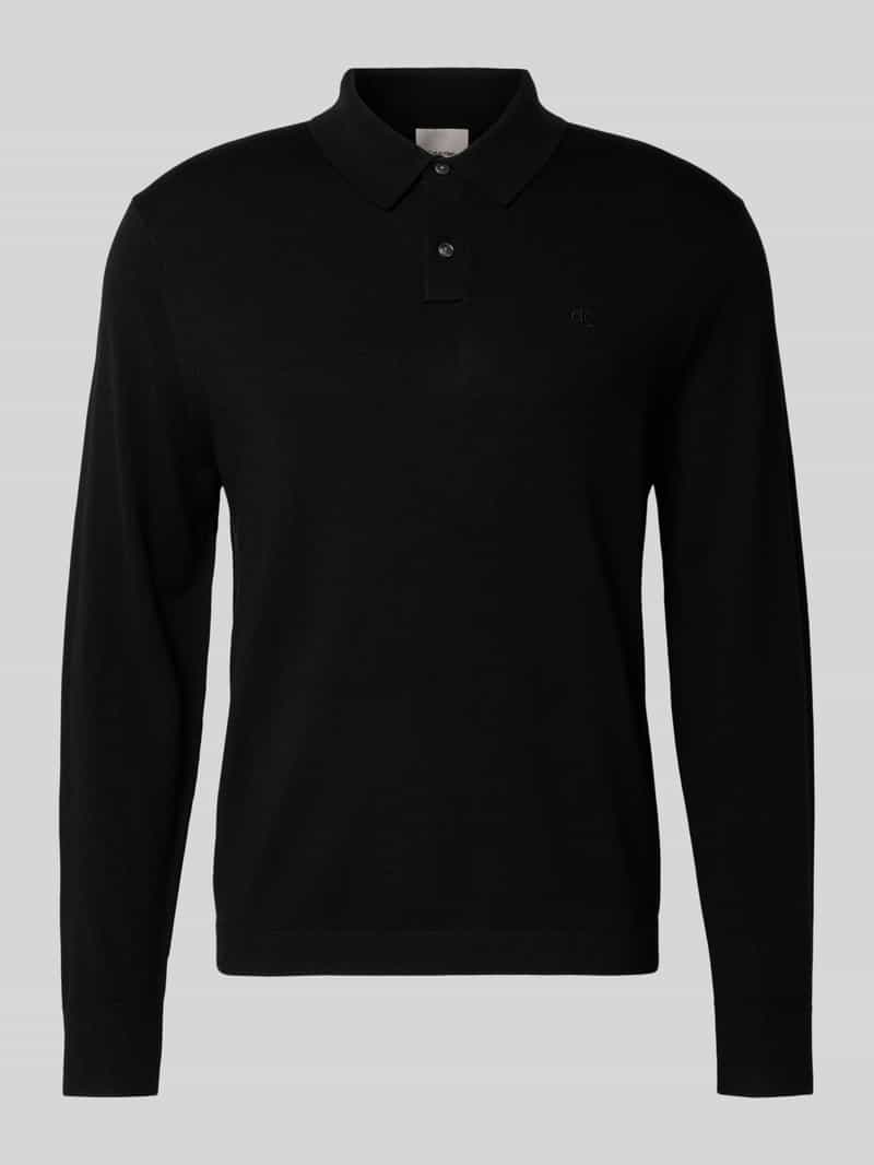 CK Calvin Klein Gebreide pullover met polokraag