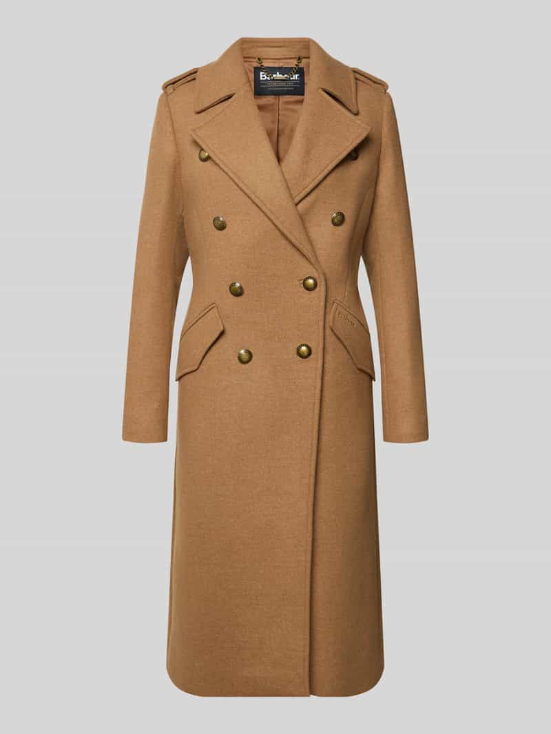 Barbour Regular fit lange jas van wolmix model 'COTTESMORE'