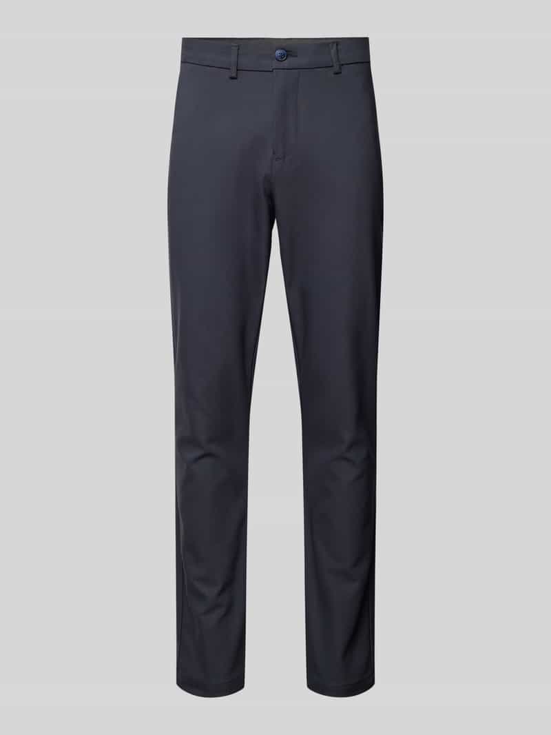 casual friday Slim fit broek in effen design model 'Philip'