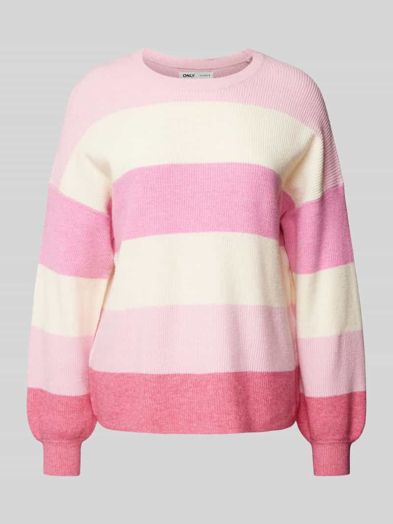 Only Loose fit gebreide pullover van viscosemix model 'ATIA'