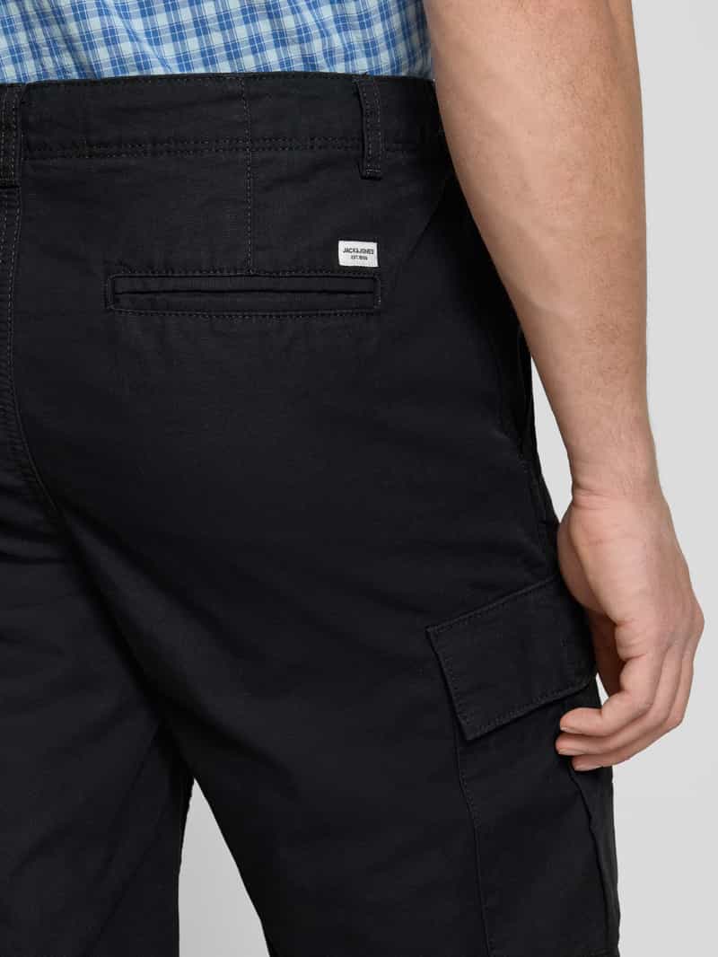 jack & jones Korte regular fit cargobroek met riemlussen model 'COLE BARKLEY'