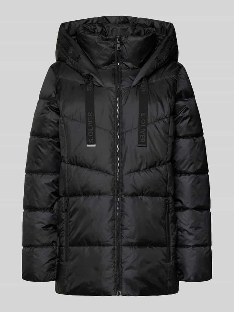 s.Oliver RED LABEL Gewatteerd regular fit jack met capuchon