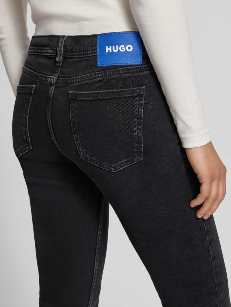 Hugo Blue Flared fit jeans van katoenmix model 'GETTI_B'