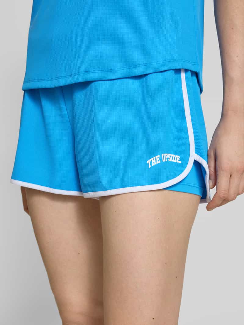 The Upside Korte regular fit broek met logoprint