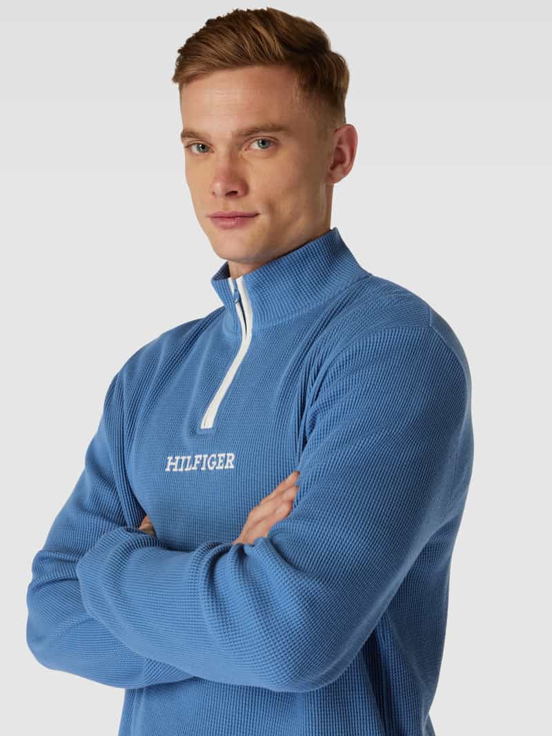 Tommy Hilfiger Sweatshirt met labelstitching model 'MONOTYPE'