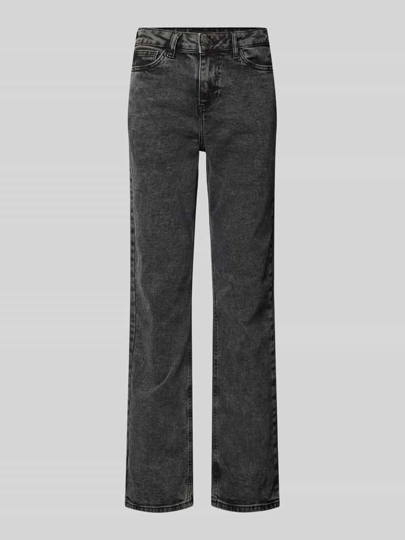 Pieces Straight fit jeans van katoenmix model 'KELLY'
