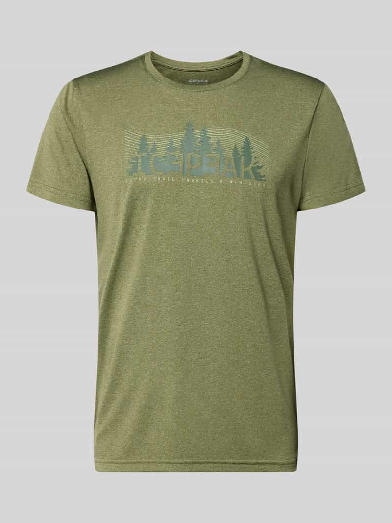 regular fit T-shirt met ronde hals model 'Bearden'